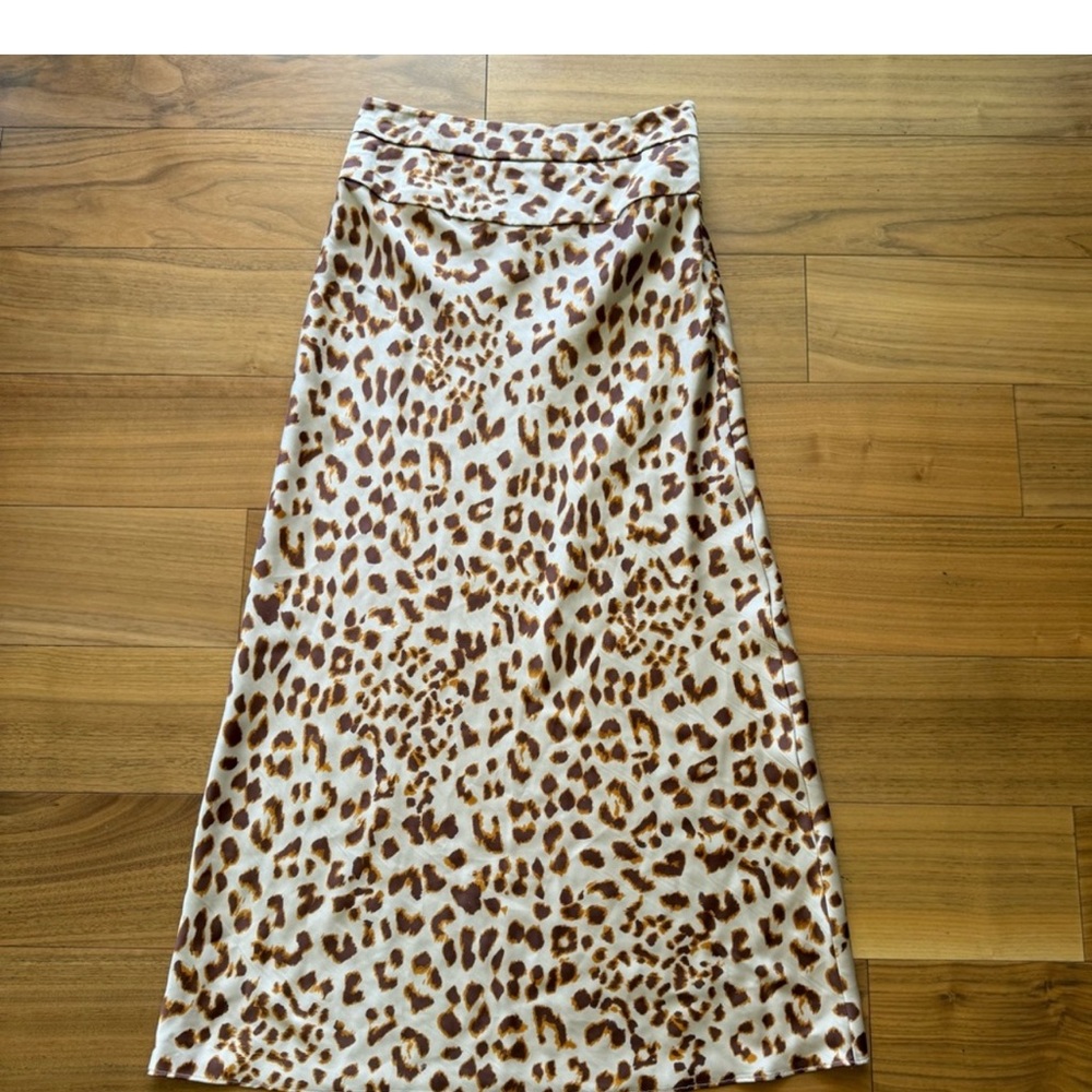 Free People Leopard Print Maxi Skirt size 0